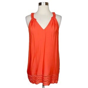 Stitch Fix l Market & Spruce Halter Eyelet Detail Top, Medium